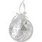 Northlight 32266837 8 in. Pre-Lit LED White Sparkle Winter Cottage Scene Round Christmas Ornament
